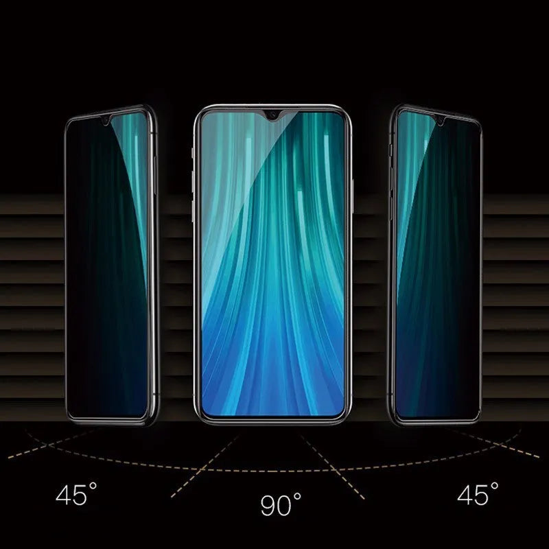 Anti-spy privacy screen protector for Poco and Redmi smartphones including Note 10 and F3 models