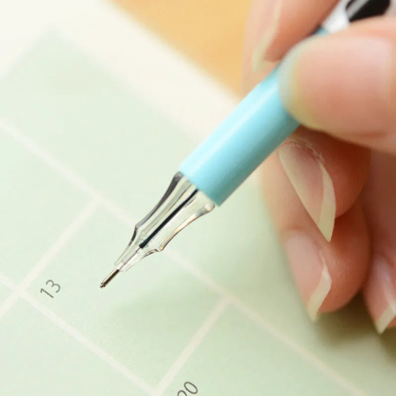 Cow colour pattern gel pen with 0.38mm tip and 12 coloured refills