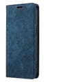 Magnetic flip phone case in solid colour for iPhone, showing TPU frame and leather cover.