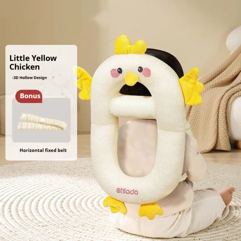 Cartoon anti-collision baby pillow in dinosaur design for toddler fall protection