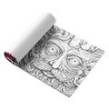 Acid tour colour painting book with paper pages measuring 200mm in length