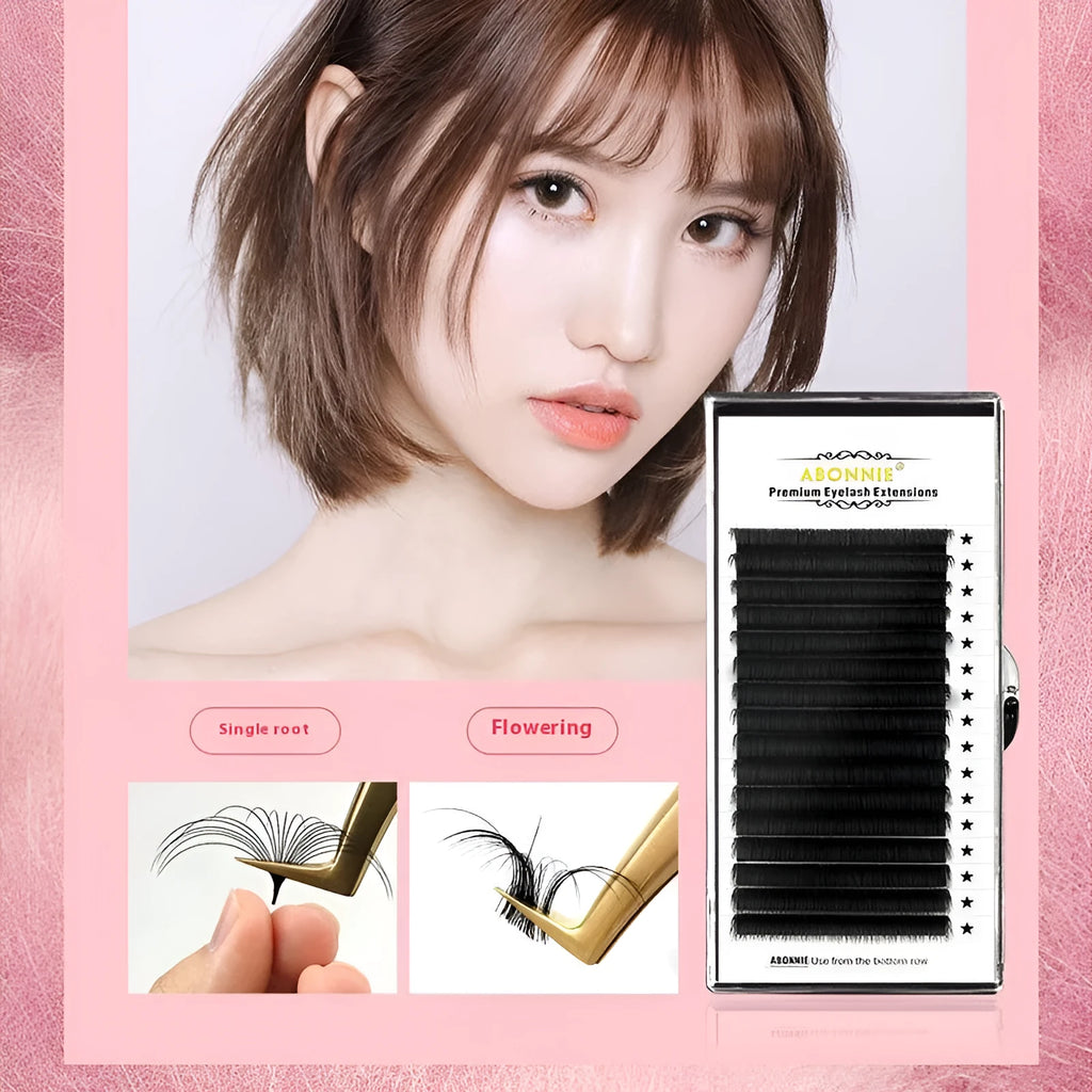 16-row dense false eyelashes made from mink hair available in multiple specifications and lengths