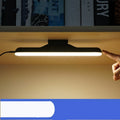 Modern plastic desk lamp with touch controls and soft LED lighting for eye protection during study