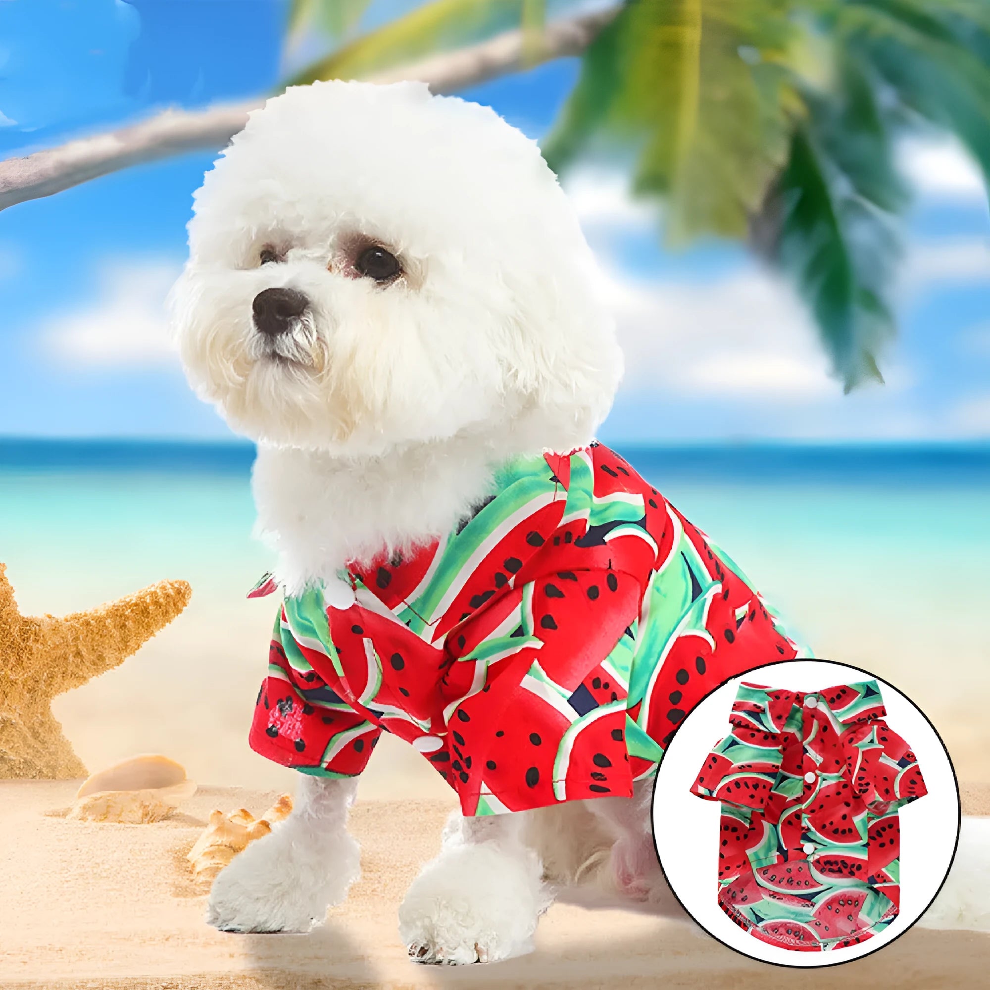 Fruit casual polyester dog clothes in pineapple powder colour for small to large dogs