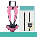 Portable child safety seat belt retainer in polyester fabric for children 12-36kg.