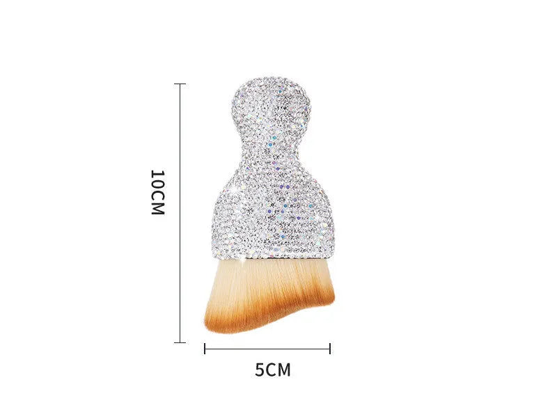 Car interior soft brush dust removal tool with flexible PVC bristles measuring 10cm by 5cm