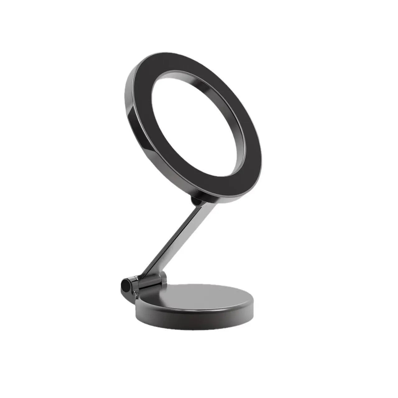 Vacuum magnetic suction phone bracket in black for car dashboard or desk use