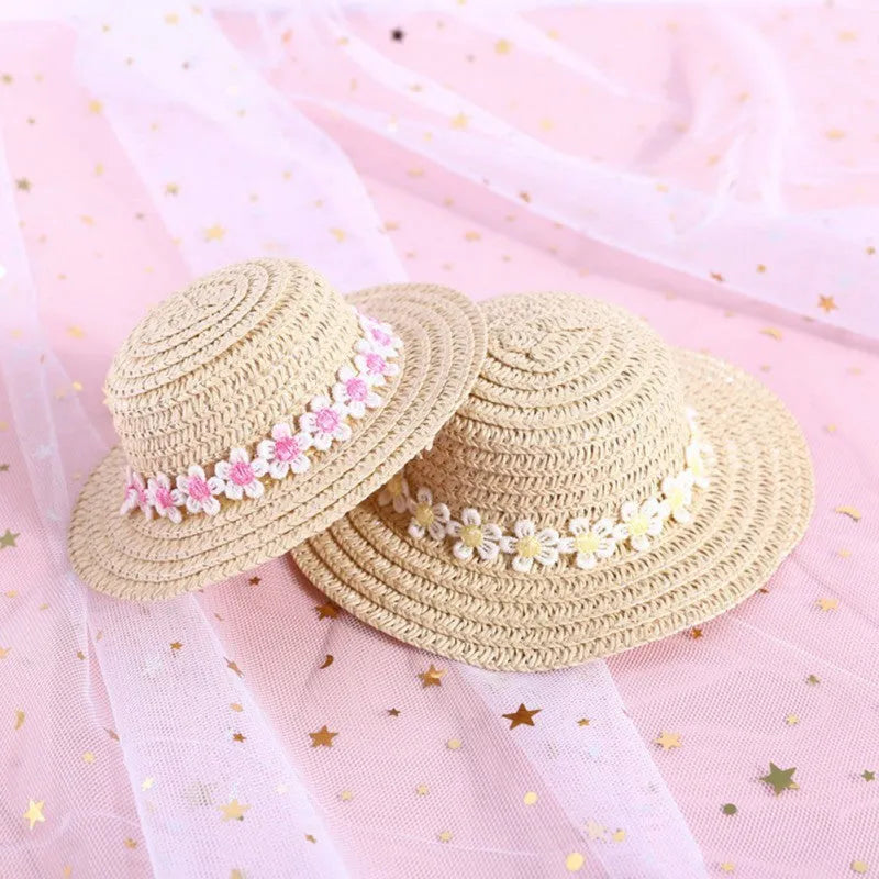 Handmade adjustable bowknot paper hat for dogs or cats in cartoon style