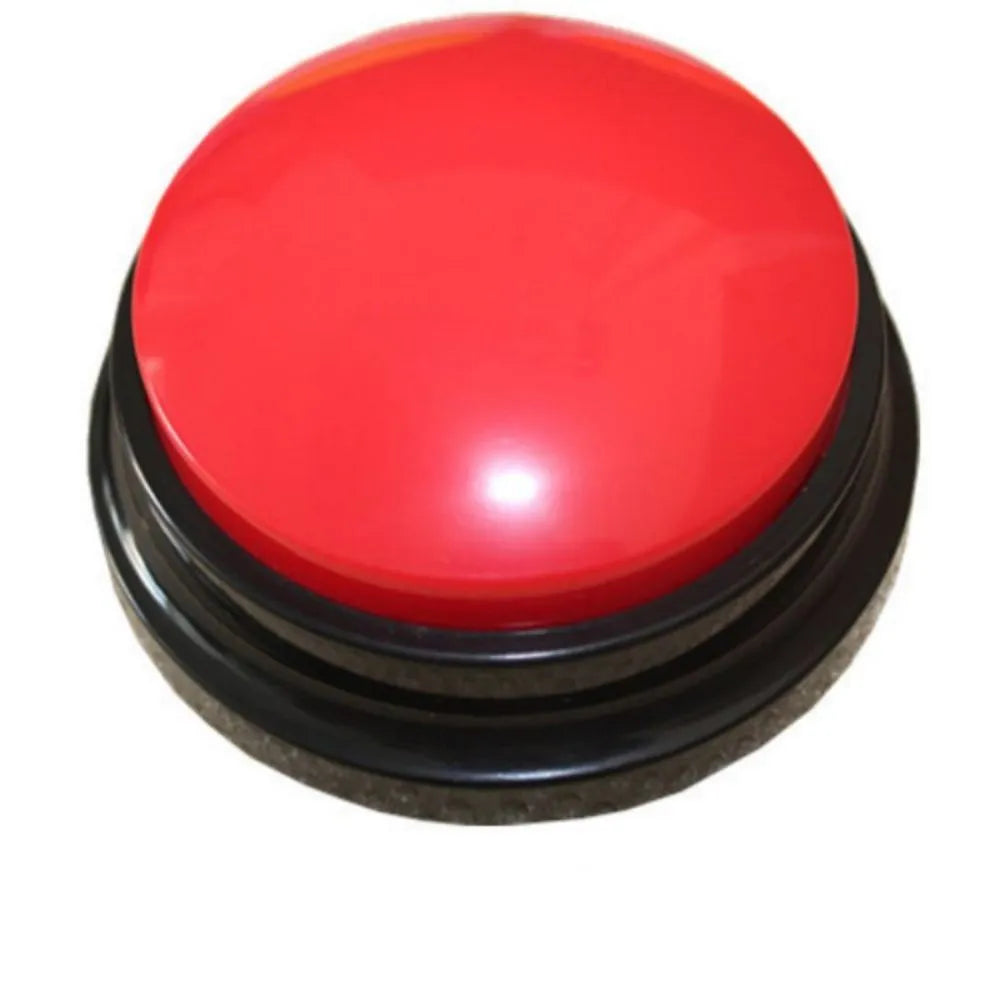 Voice recording button pet training buzzer in multiple colour options with record and playback functions