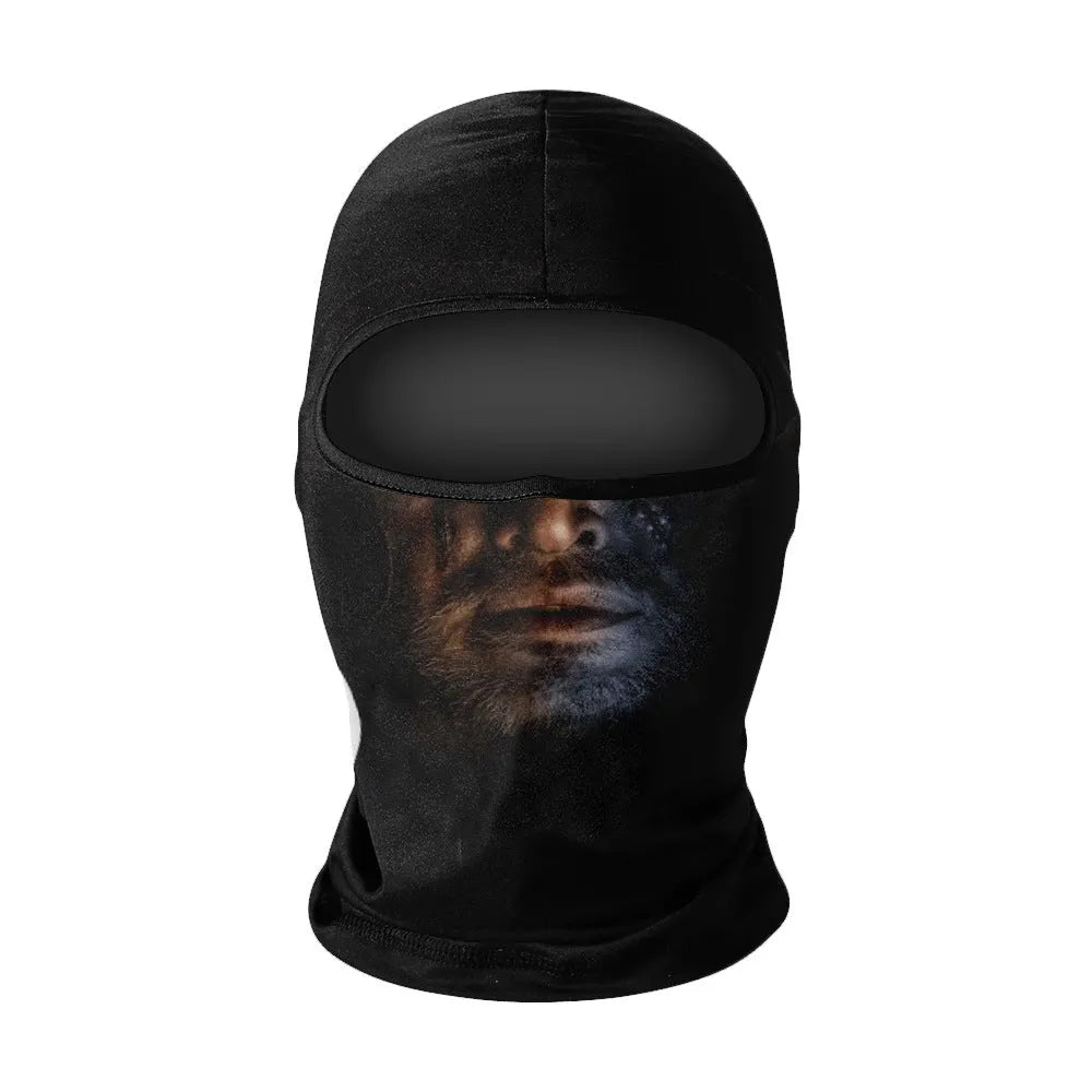 Men's summer breathable full face sun protection quick-drying ice silk polyester balaclava