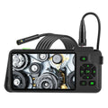 Portable industrial endoscope with 4.5-inch screen and 5.5mm dual lens camera on 1M cable