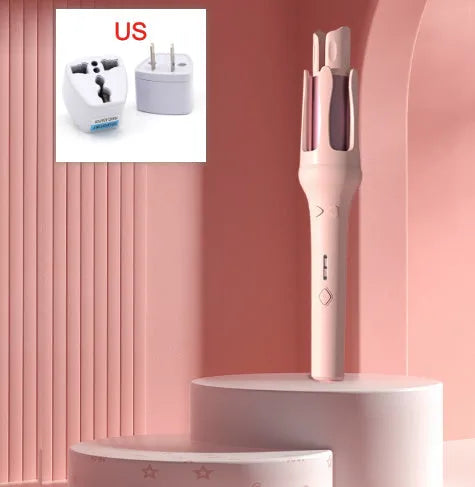 32mm automatic hair curler in white or Chigo colour options with wired AC power adapter