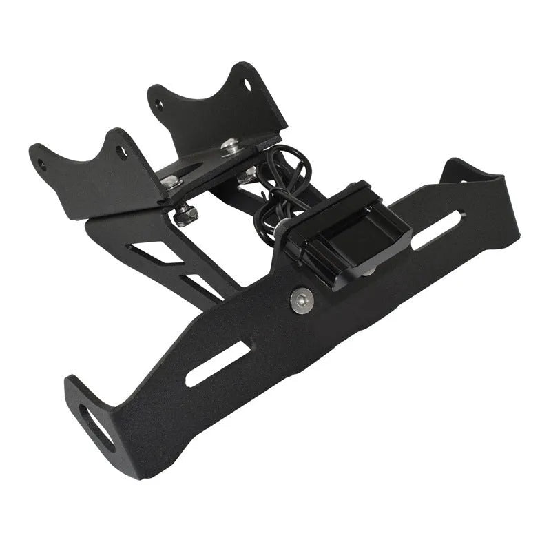 Black aluminium alloy licence plate bracket for Honda motorcycle rear short tail mount