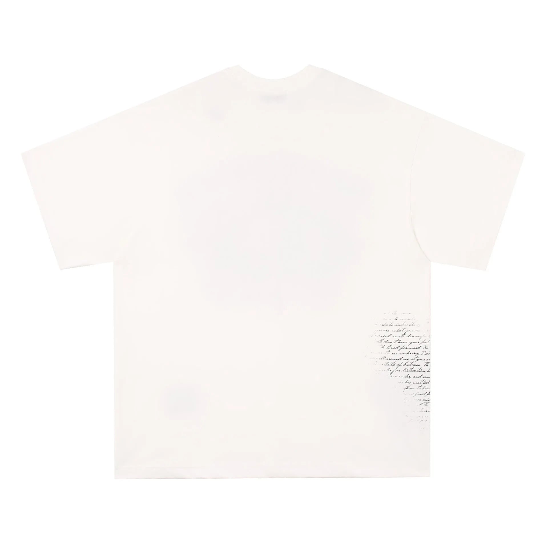 American retro hip hop gothic T-shirt in pure cotton with letter pattern design