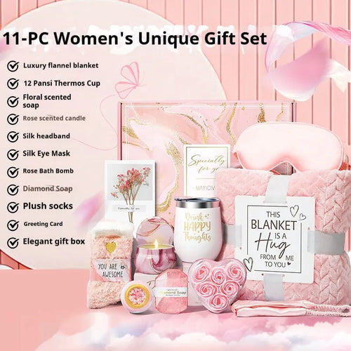 Aromatherapy candle soap bath gift set in a plastic storage box with modern simplicity style
