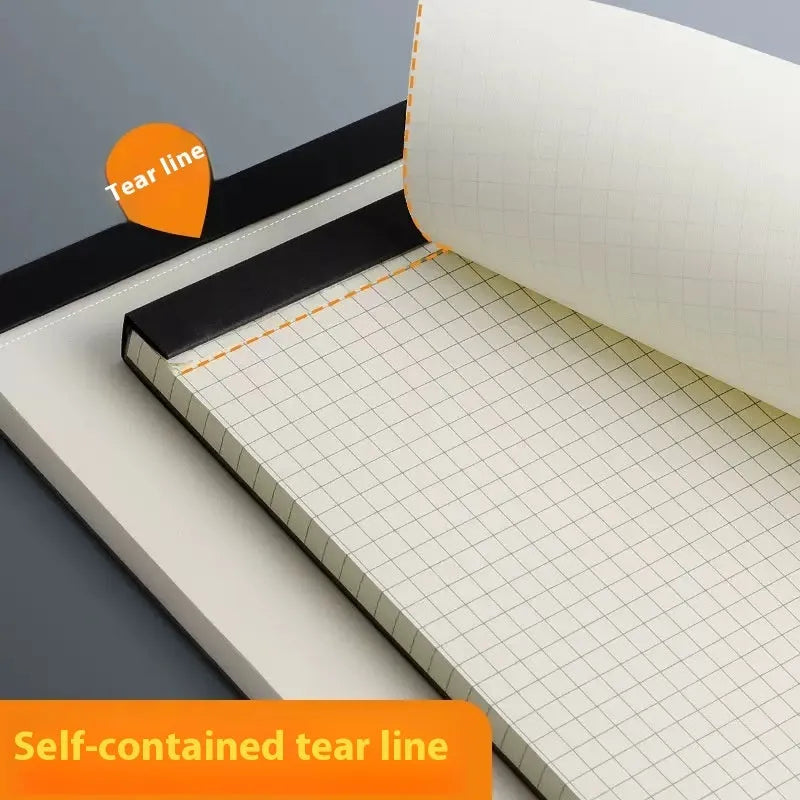 Writing pads in A4 A5 B5 sizes with 80 sheets, available in lines grid or blank page styles