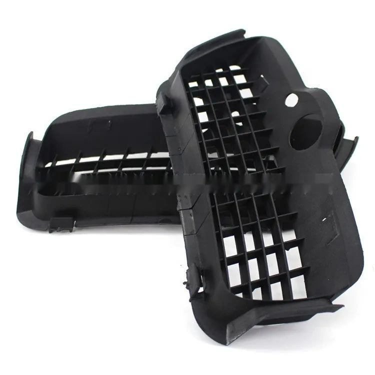 Black ABS plastic fog light cover pair for Volkswagen Golf 3 front bumper lower grille