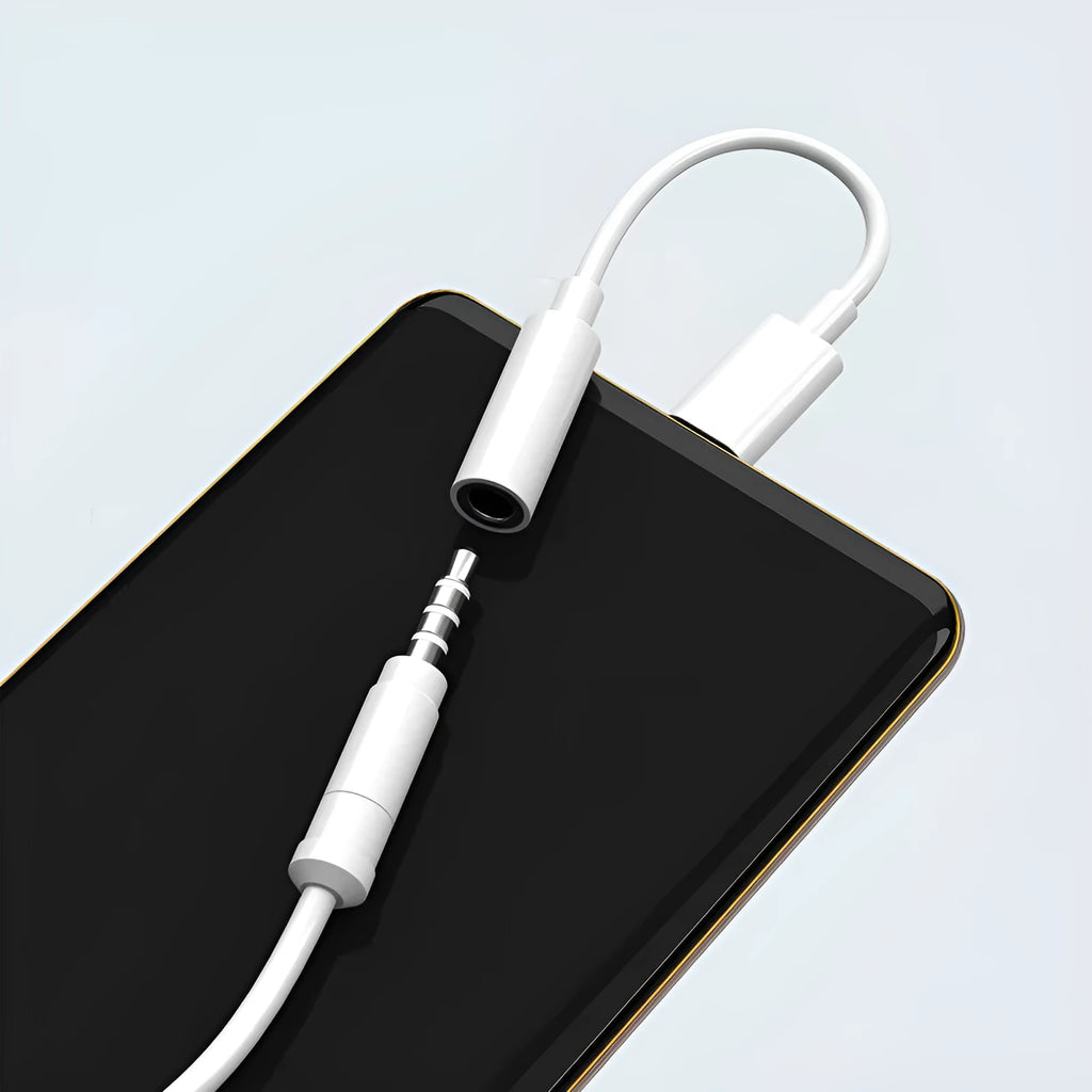 White Type-C digital audio adapter cable with bare wire interface for Samsung Huawei Xiaomi iPhone