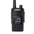 Black aviation interphone headset with antenna, battery, and charging accessories for cockpit communication
