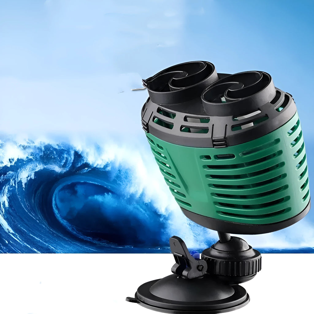 Silent fish tank wave making pump with suction cup and 2.4m power cord, model LVP-200A