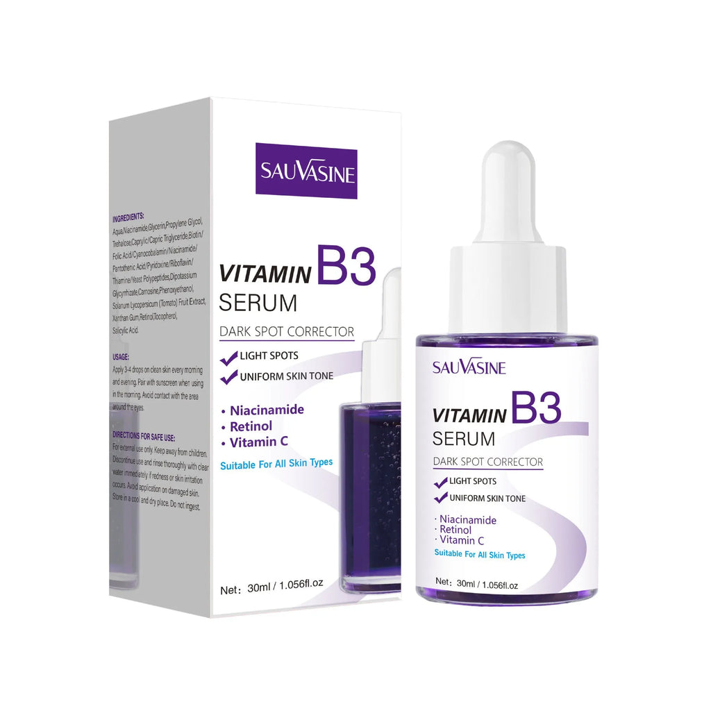 30ml Vitamin B3 facial essence bottle for nourishing moisturising and firming skincare