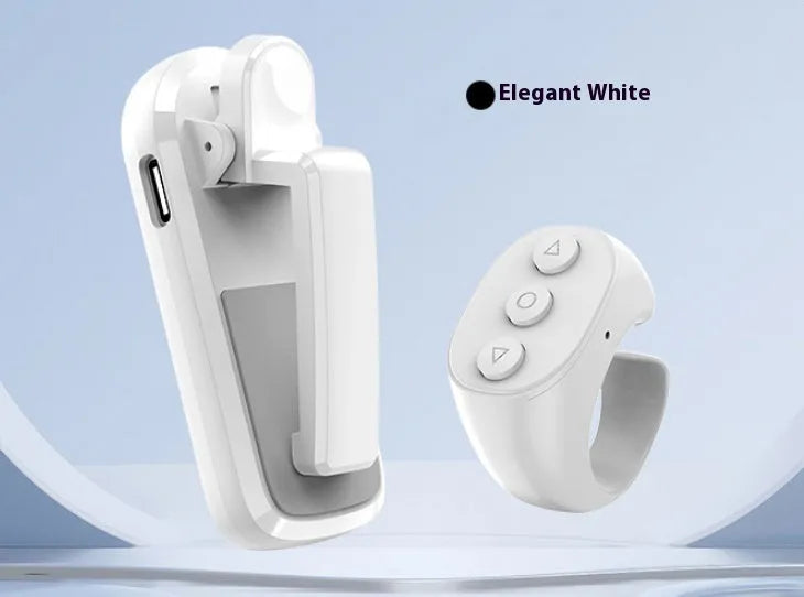 Smart wireless page turner remote control with clicker for e-readers and presentations in black colour