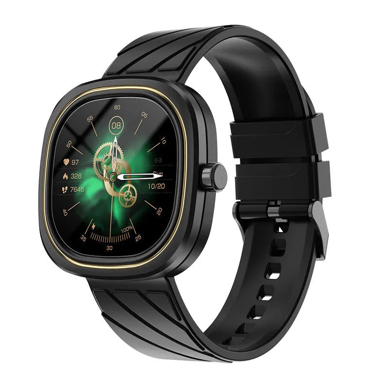 Bluetooth smart bracelet sports watch with 1.32-inch colour touchscreen and silicone wristband