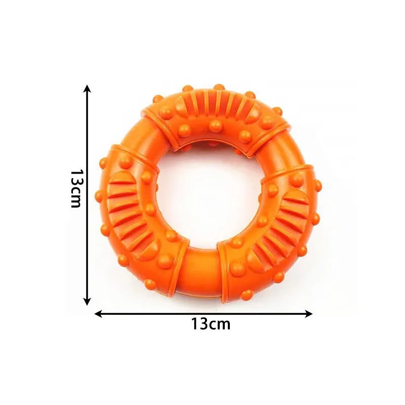 Blue hollow dog fetch stick toy for safe chewing and floating fetch games