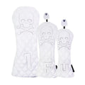 Black and white golf wooden pole waterproof protective cover for club shafts