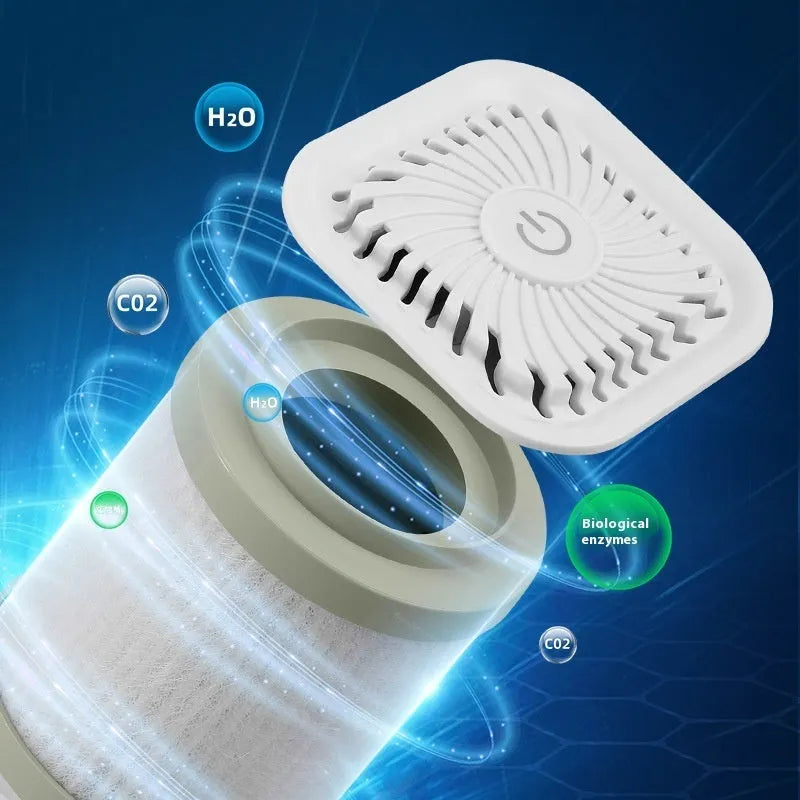 Mini USB air purifier in black and white colour options with HEPA filter for cars and small spaces