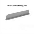Grey silicone kitchen sink water blocking plate measuring 52mm wide x 85mm high