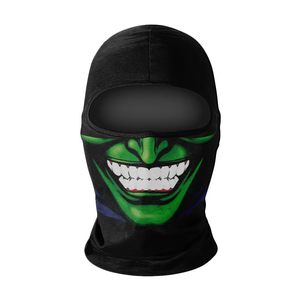 Men's summer breathable full face sun protection quick-drying ice silk polyester balaclava