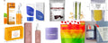 Turmeric exfoliating cleansing pads compressed facial sponges in 20 piece pack sitting on a surface