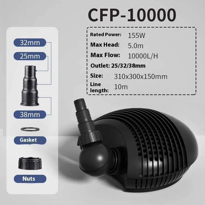 CFP series horizontal plastic pond filter pump for large flow filtration systems