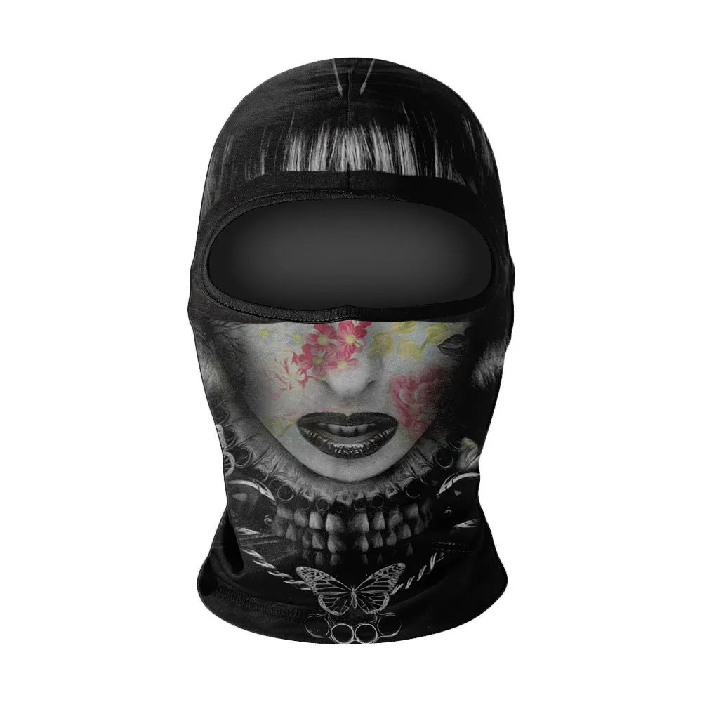 Men's summer breathable full face sun protection quick-drying ice silk polyester balaclava