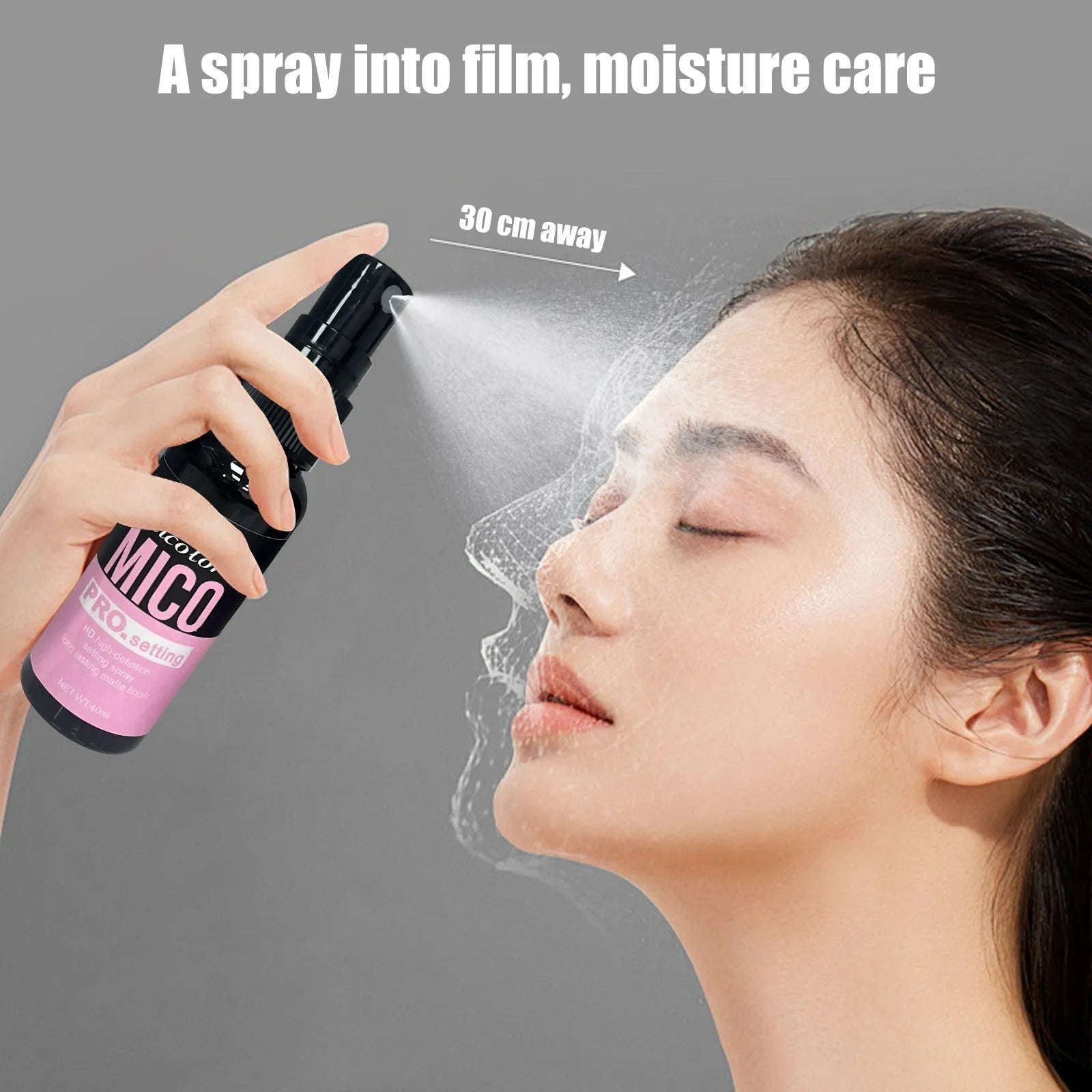 Two-in-one makeup primer and final sealer spray set with 45ml and 40ml bottles