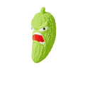 Bitter melon or chilli shaped dog toy with pet sound feature for teeth grinding and biting resistance