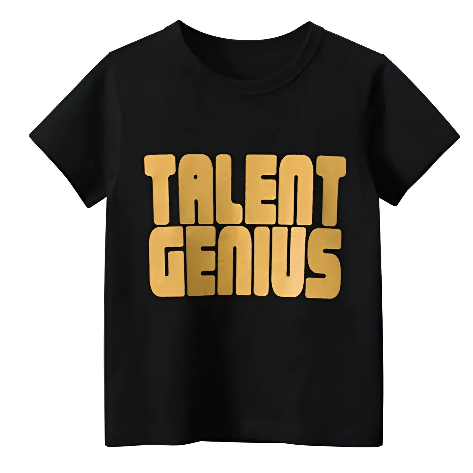 Men's black geometric print loose fit cotton short sleeve pullover tee