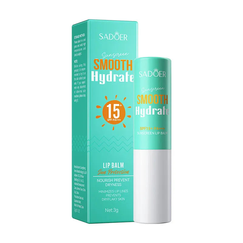 Anti-chapped lip moisturising stick in packaging showing flavour variant options.