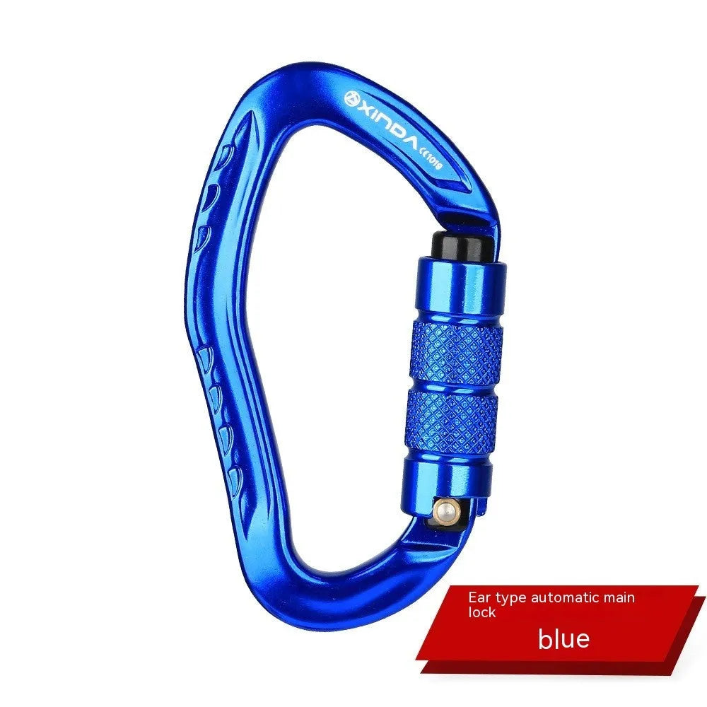 Automatic lock climbing carabiner for outdoor rock climbing equipment in multiple colour options