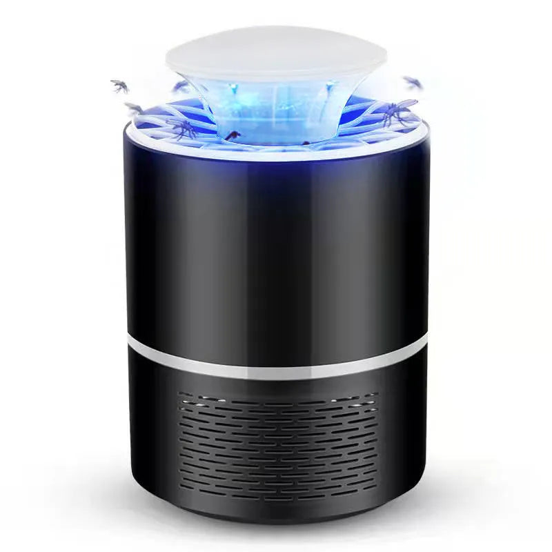 USB photocatalyst mosquito trap with LED light, 5W, 19x12cm, black colour, indoor household use