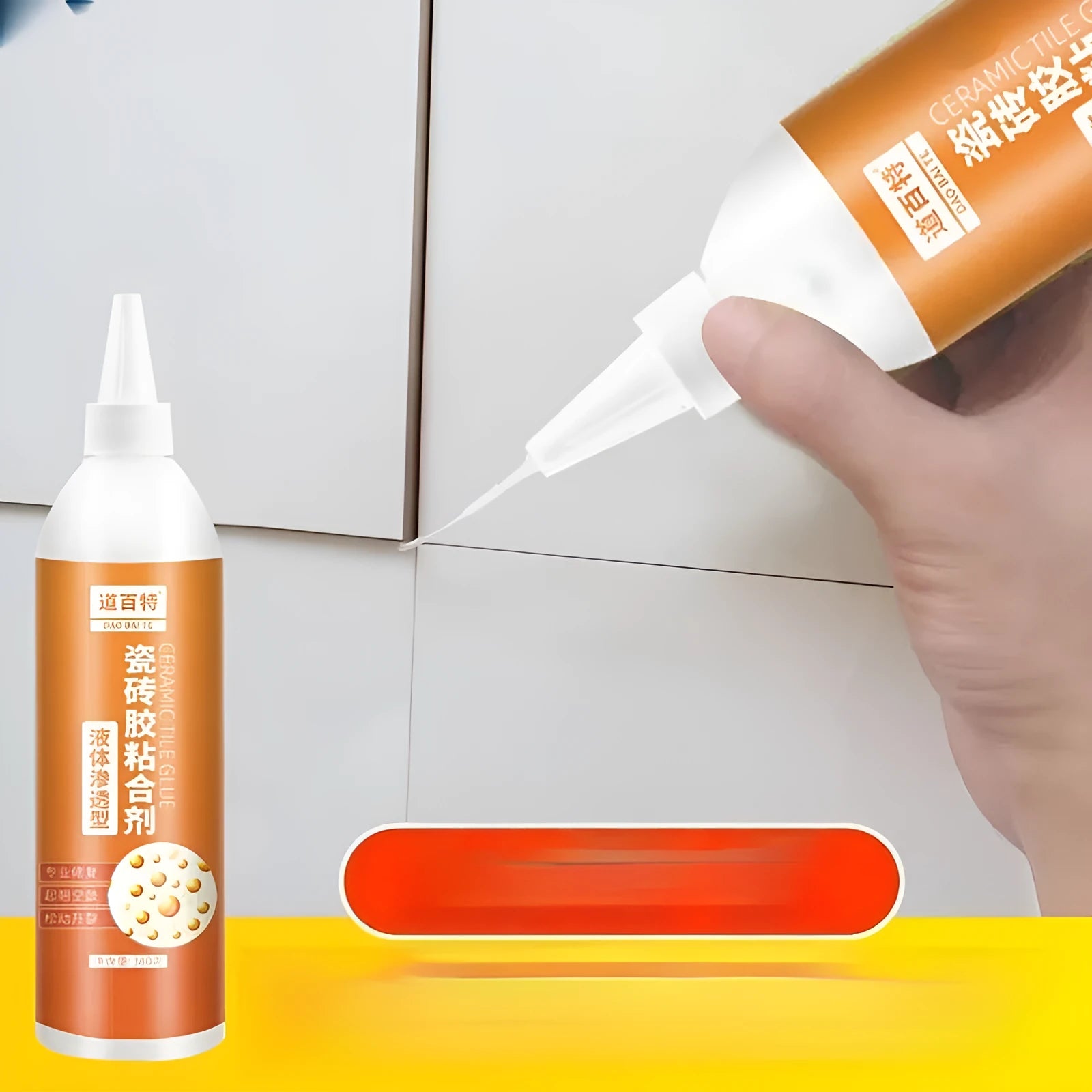 Tile adhesive tubes in 200g, 260g, and 380g capacities for shedding repair injection