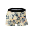 Men's ice silk underwear with fashion printing in mid waist design