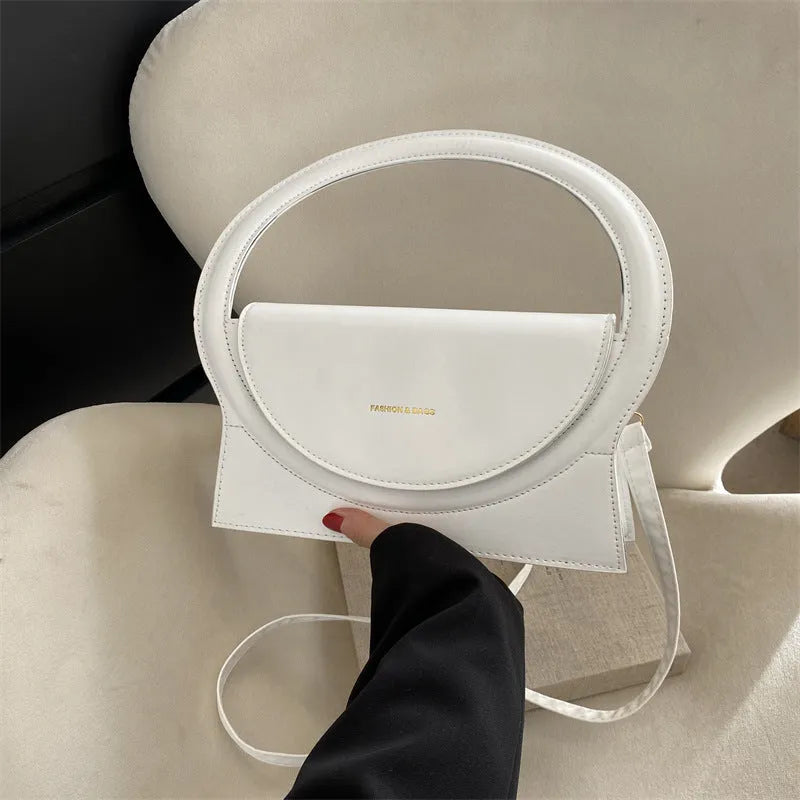 PU square messenger shoulder bag with mobile phone pocket in multiple colour options