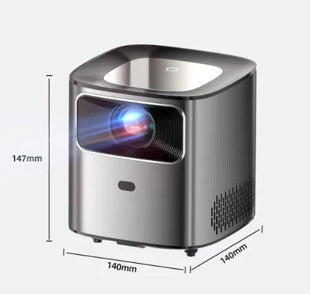 Mini home HD portable projector in gun colour with 1080p resolution and 190ANSI brightness