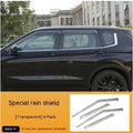 23 new Outlander window deflectors in Black Warrior and translucent finishes for rain protection