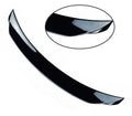 Bright black Mazda 3 Axela Exela tail trim for 2014-2021 models with large fixed wind surround design