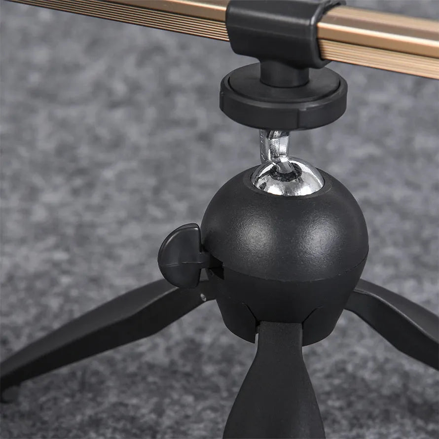 Aluminium alloy ice fishing triangle rod holder with tripod base