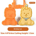 Plastic cartoon dog biscuit mould set with multiple puppy-themed designs
