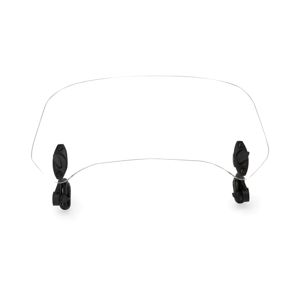 Motorcycle heightened small windshield in brown smoky transparent PC and acrylic with bracket L and S sizes